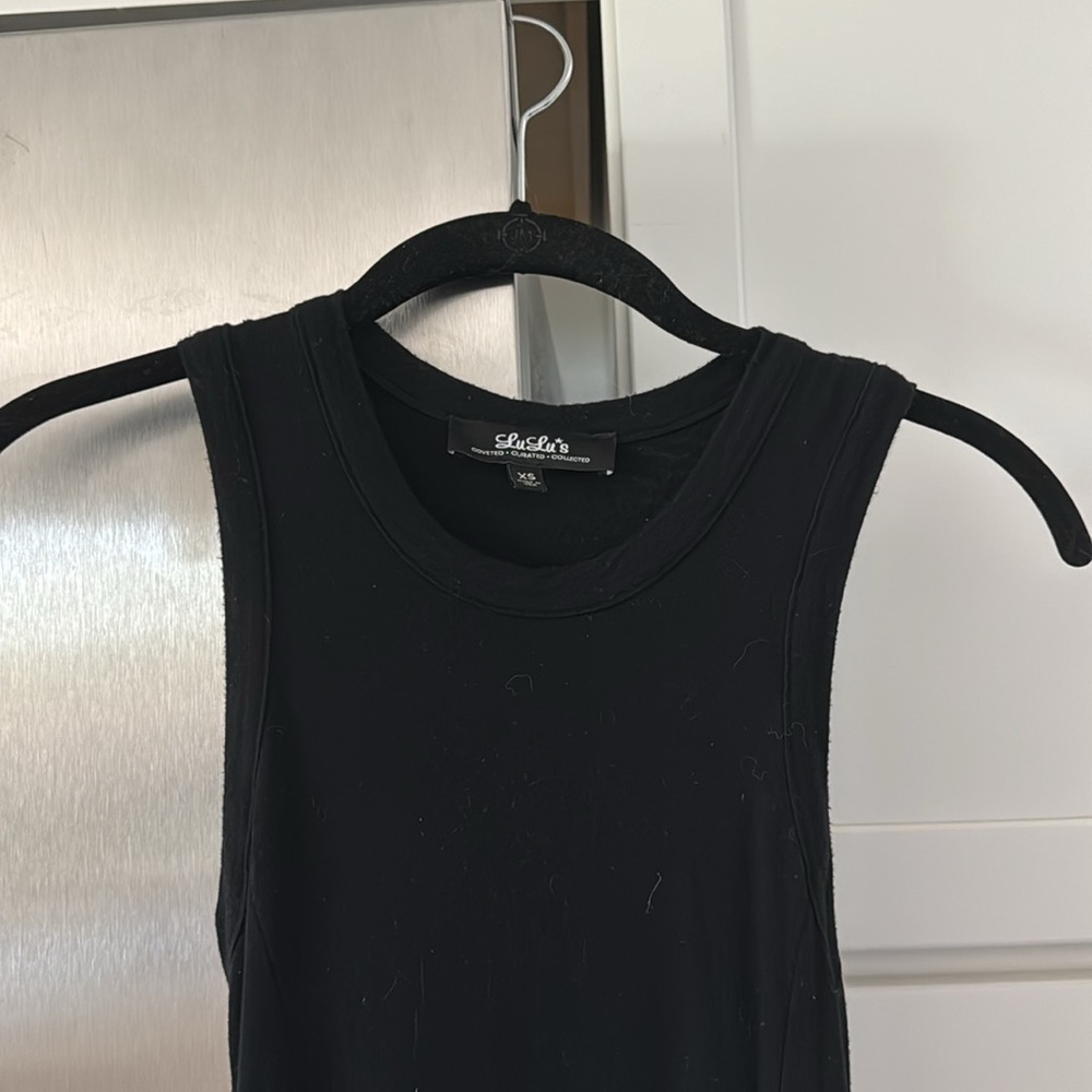 Lulus floor length black dress
